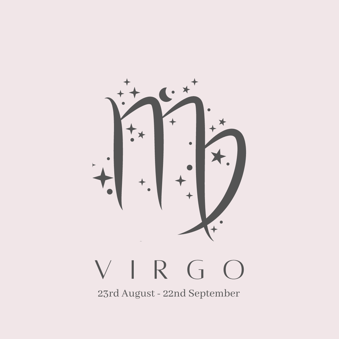 Virgo Zodiac Huggie Hoop Studs Earrings