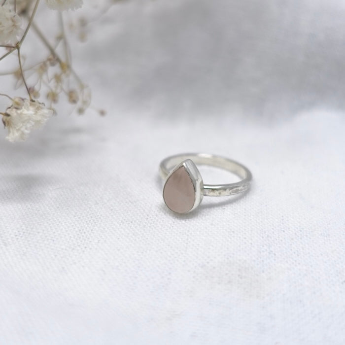 'Love' Teardrop Ring