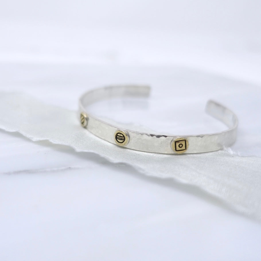 'Happiness' Glyph Bangle