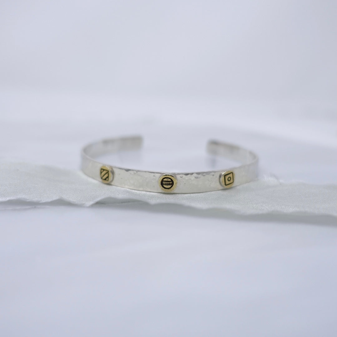 'Happiness' Glyph Bangle