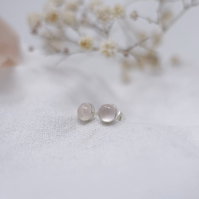 'Self Love' Rose Quartz Stud Earrings