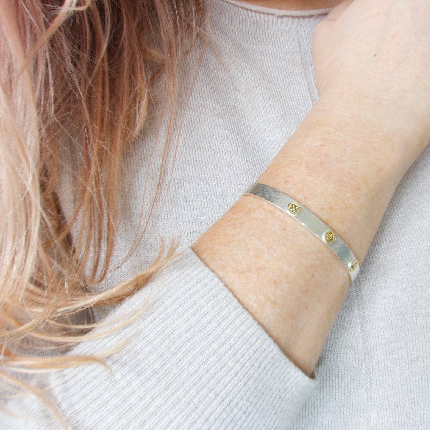 'Happiness' Glyph Bangle