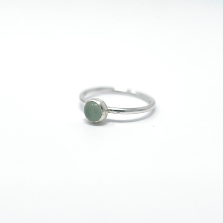 'Confidence' Chalcedony Stacking Ring