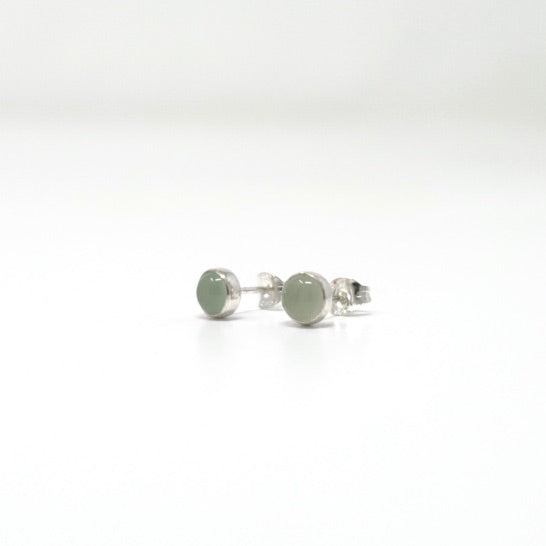 'Confidence' Chalcedony Stud Earrings