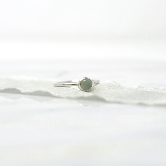 'Confidence' Chalcedony Stacking Ring