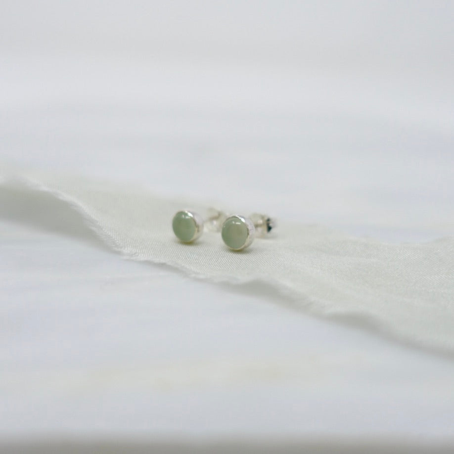 'Confidence' Chalcedony Stud Earrings