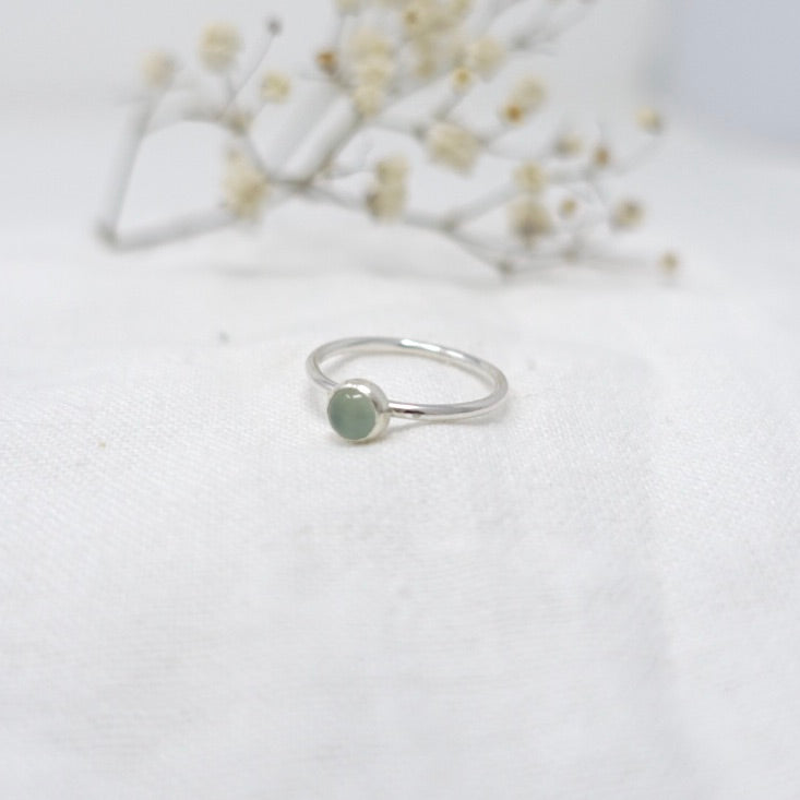 'Confidence' Chalcedony Stacking Ring