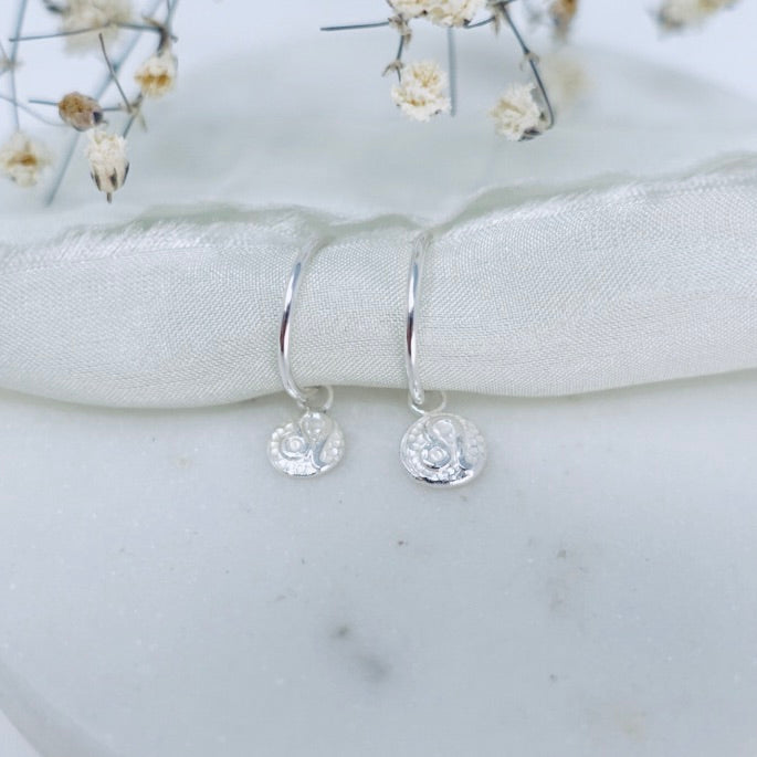 Leo Zodiac Huggie Hoop Stud Earrings