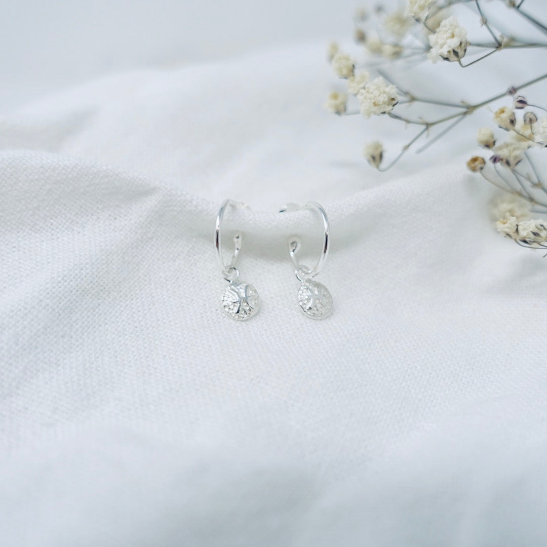 Pisces Zodiac Huggie Hoop Stud Earrings