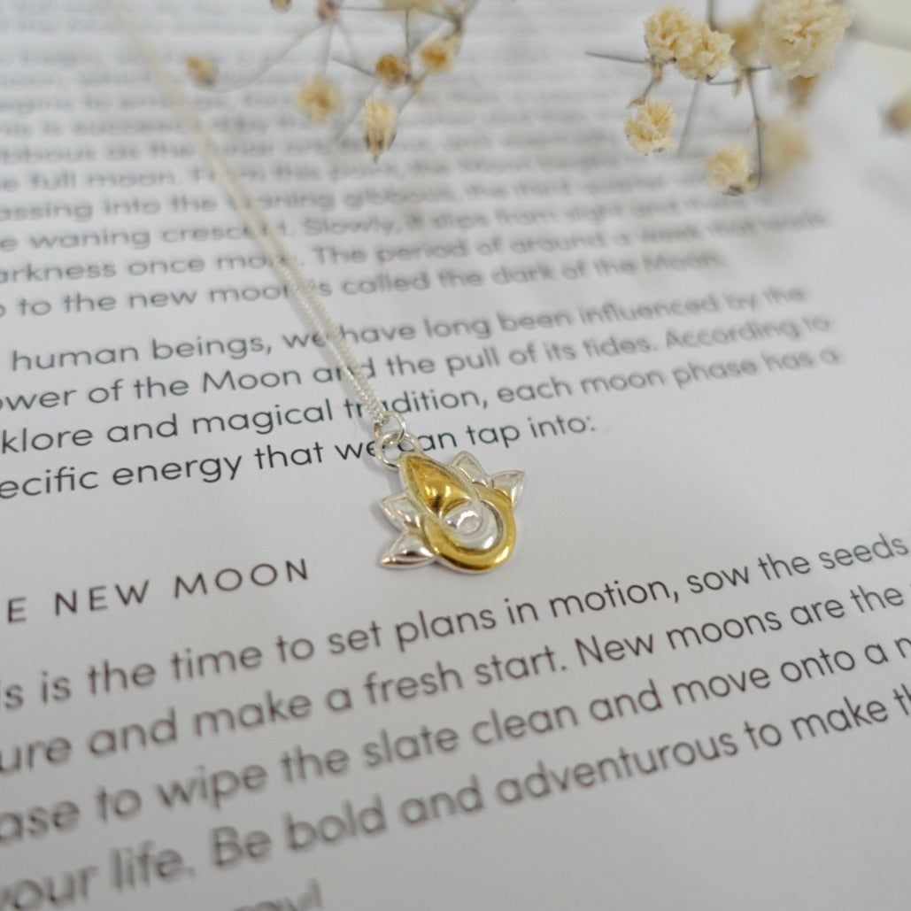 Lotus Moon Necklace